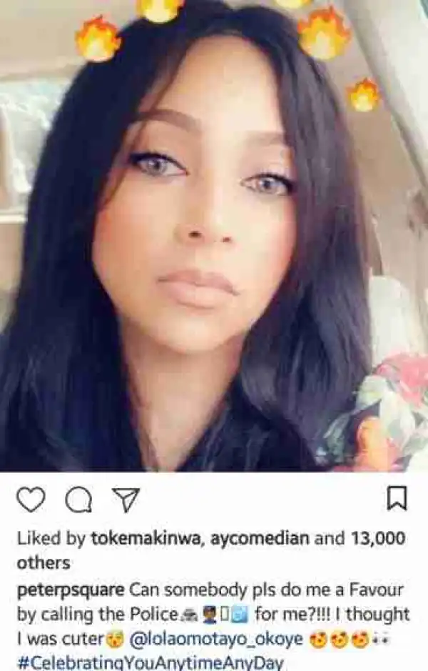 Peter Okoye Gushes Over Wife, Lola Omotayo